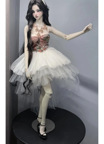 BJD Clothes Girl Multi Layer Tulle Skirt for 50cm 60cm Size Ball-jointed Doll