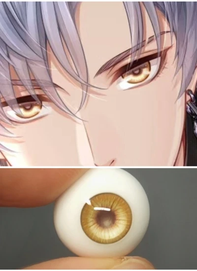 ドール用アイ 樹脂＋石膏アイ イェロー ブルー パープル【恋与制作人】8mm/10mm/12mm/14mm/16mm/18mm BJD用