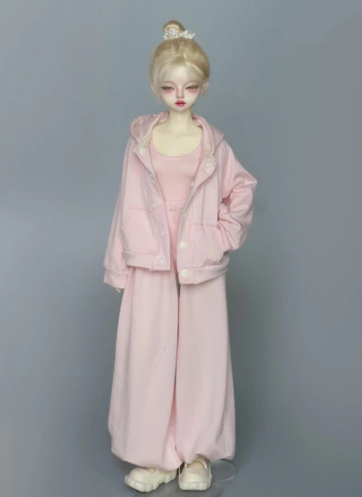 ドール用洋服セット ピンク グレー SD/MSDサイズ人形用 BJD用