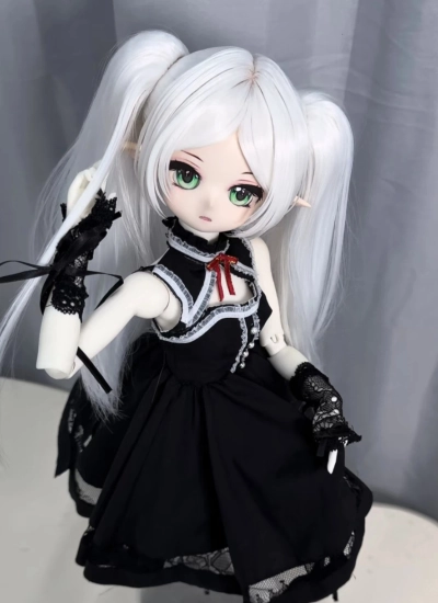 ドール用ウィッグ 高温絲  ゴールド  ホワイト ブラウン  グレー   パープル ピンク 黄色 MSD/SDサイズ用 BJD用 058