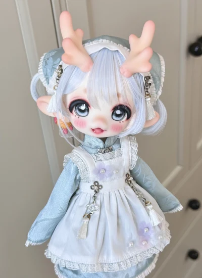【期間限定】ドール用ヘッド 小麒麟ヘッド  三挿六 1/6ボディ用 球体関節人形用 BJD用 【喵蟹煲】
