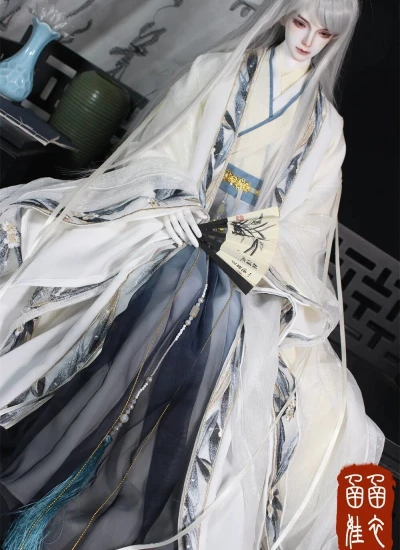 BJD Clothes Male [Ran Mo] Ancient Suit for Large MSD/Normal 70/Loongsoul68cm Size Ball-jointed Doll