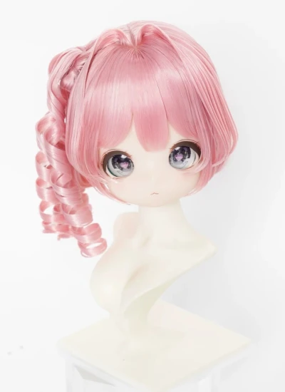 BJD ドール用ウィッグ ゴールド ホワイト ブラウン パープル グリーン ピンク グレー ブラックレッド ブルー SDサイズ人形用