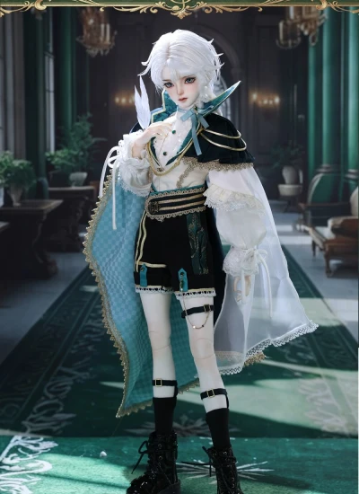 BJD Verian Outfit + Shoes + Wig for 1/4 Girl Ball-jointed Doll