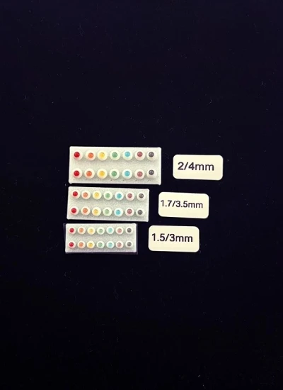 ドール用グラスアイ 2.5mm/3mm/3.5mm/4mmアイ レッド　オレンジ イエロー 緑 ブルー パープル ブラック