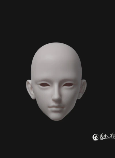 ドール用ヘッド  嶋川  70cm球ドール用 頭囲21cm 球体関節人形 BJD DOLL