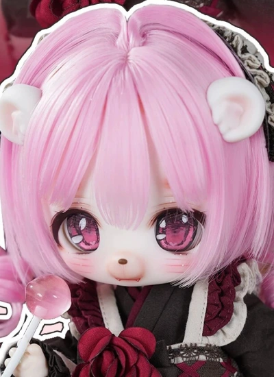 CATMASTER BJD Head Xiao Fu & Xiao Pu 1/3 Head for 1/6 Body Ball-jointed doll
