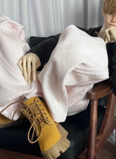 ドール用靴 シューズ イエロー ブラック 【探検家】75cmサイズ用 球体関節人形用 BJD