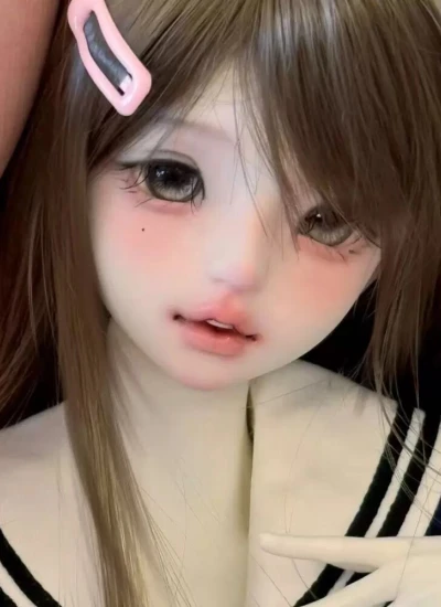 再販売 二次受注 ドール用ヘッド 書梨Shirlry/墨梨Molly 1/4サイズ 球体関節人形用 BJD用