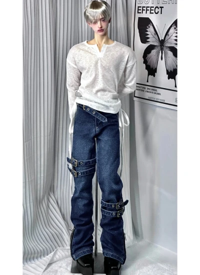 ドール用ズボン ジェーンズ ブラック ブラック 男の子用 73/75/77cmサイズ人形用 球体関節人形用 BJD用