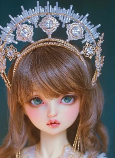 ドール用 アクセサリー 髪飾り クラウン SDサイズ人形用 BJD DOLL
