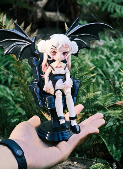 ドール用スタンド 椅子式「悪魔チェア」悪魔の椅子 デスク置き BJD/フィギュア用 10cm-48cmサイズ人形用【LAK】