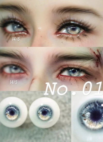 【期間限定】ドール用アイ レジンアイ ブルー/パープル/ブラウン 12mm/14mm/16mm/18mm BJD