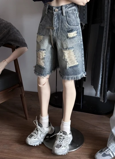 ドール用パンツ ブルー ブラック 73/75/77サイズ用 男の子用 球体関節人形用 bjd用
