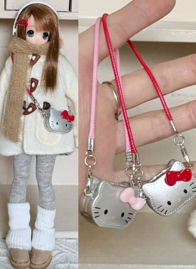 ドール用バッグ レッド ピンク YOSD/OB22/OB24/Blytheサイズ人形通用 BJD用