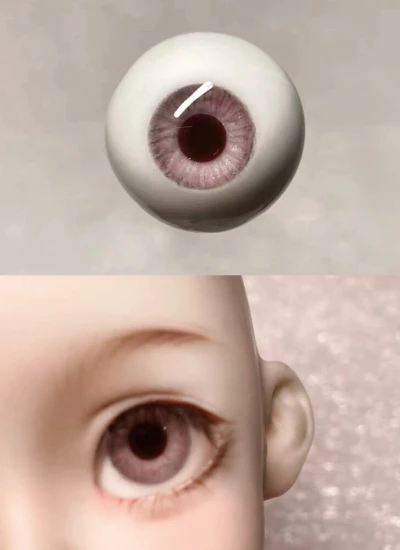 ドール用アイ レジンアイ リアル風 ピンク 8mm/10mm/12mm/14mm/16mm/18mmサイズ人形用 BJD