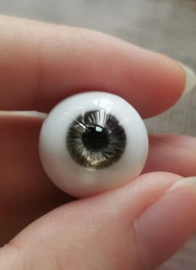 ドール用アイ 石膏アイ リアル風 ブラック 12mm/14mm/16mmサイズ人形用 BJD