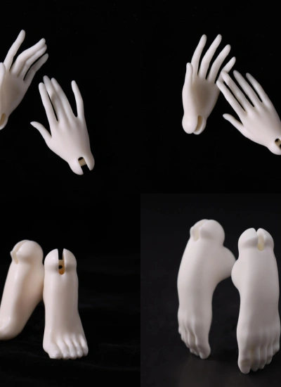 ドール用パーツ ハンドパーツ/フットパーツ 45cm 1/4サイズボディ用 女の子/男の子用 球体関節人形用 BJDDOLL