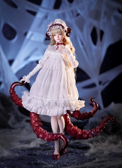 【期間限定】ドールフルセット Deep-sea Nightmare - Sairi (赛芮)B4-42 1/4章魚特体 女の子 球体関節人形 BJD