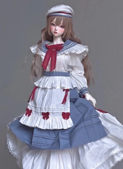 【期間限定】ドール用服 ブルー【Love Bay】1/3サイズ人形用 球体関節人形用 BJD用