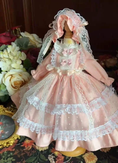 BJD Clothes Girl Lolita Dress Set for Blythe 15cm 1/6 1/4 1/3 Size Ball Jointed Doll