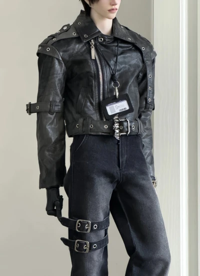 ドール用服 ジャケット  ジェーンズ  ブラック 70/73/75/77cmサイズ人形用 球体関節人形用 BJD用