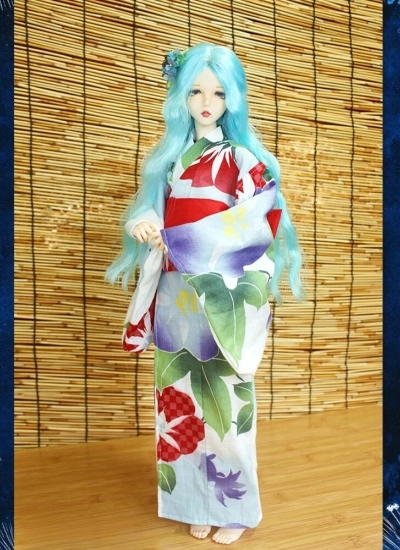 ドール服 浴衣 レッド MSD/SD/68/70/75サイズ人形用 BJD用 球体関節人形用