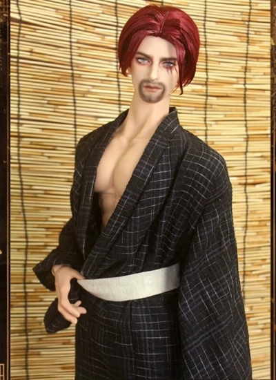ドール服 浴衣 ブラック MSD/SD/68/70/75サイズ人形用 BJD用 球体関節人形用