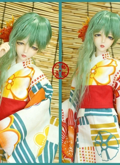 ドール服 浴衣 花柄 MSD/SD/68/70/75サイズ人形用 BJD用 球体関節人形用