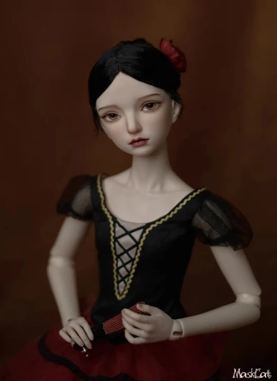 BJD ドールヘッド 「Odette」 女の子 SD 1/3サイズ 球体関節人形用