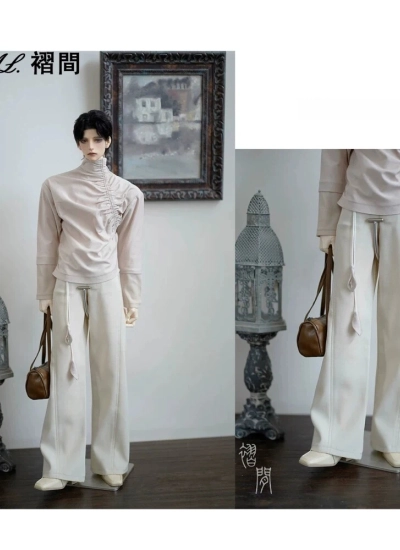 ドール用服 ズボン グレー クリーム色 70/73/75/77サイズ  BJD人形用