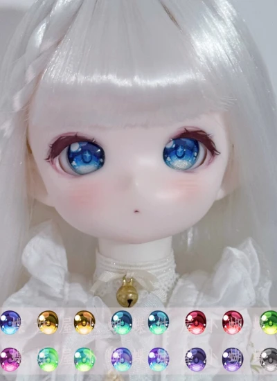 ドール用アイ マンガアイ 压眼 アクリルアイ『果冻』mdd/bjd/ob 二次元 アニメ風 10mm/11mm/12mm/14mm/16mm/18mm/20mm/22mm/24mm BJD/MJD用