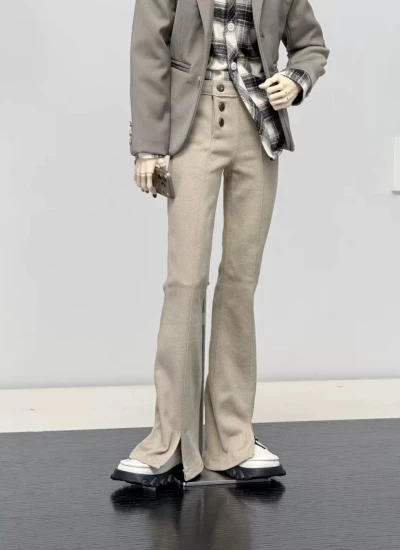 ChicMolly BJD Clothes 5-color High-waisted Split Jeans for 73cm 75cm 77cm Size Ball Jointed Doll