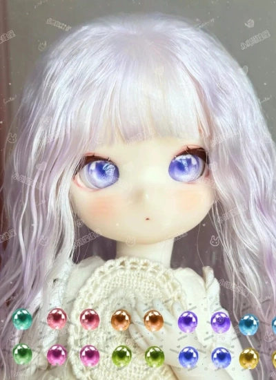 ドール用アイ マンガアイ 压眼 アクリルアイ 押し目『猫薄荷』mdd/bjd/ob 二次元 アニメ風 10mm/11mm/12mm/14mm/16mm/18mm/20mm/22mm/24mm BJD/MJD用
