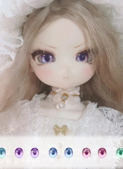 ドール用アイ マンガアイ 压眼 アクリルアイ 押し目『灵/ Ling』mdd/bjd/ob 二次元 アニメ風 10mm/11mm/12mm/14mm/16mm/18mm/20mm/22mm/24mm BJD/MJD用