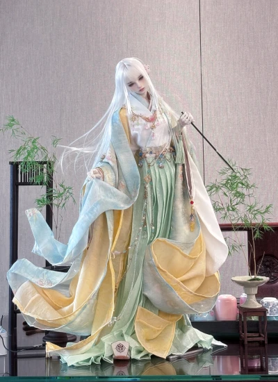BJD Clothes Ancient Style Dress Set for 70cm 75cm 77cm Size Ball Jointed Doll