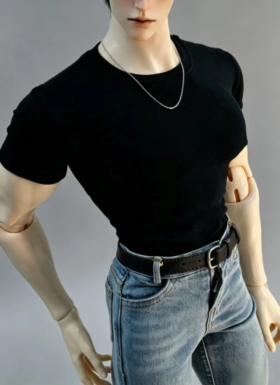 ドール用服 Tシャツ ブラック グレー ホワイト グレーグリーン 70/ID75サイズ用 球体関節人形用 bjd