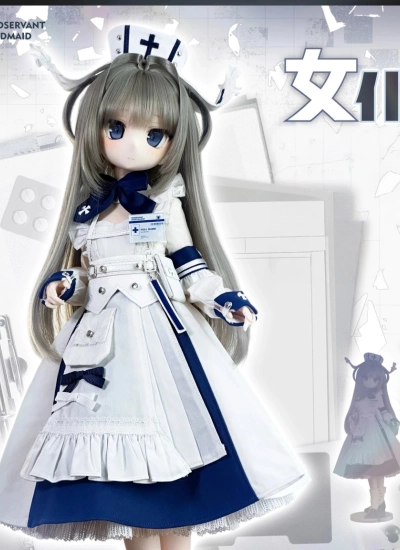 ドール用服 衣装セット ブルー ネイビー ブラック MSDサイズ用  女の子用 球体関節人形用 bjd 《メイドの仕事時間》