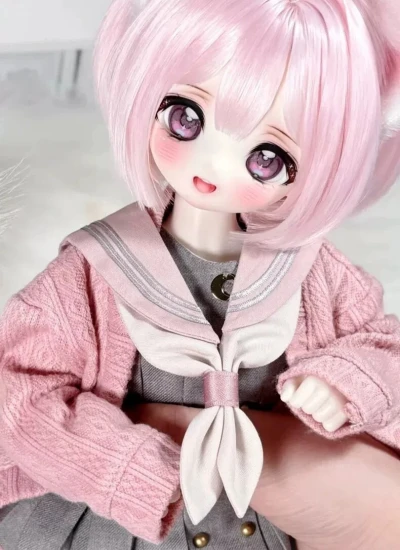 【期間限定】ドールヘッド【喵糖 ミャオタン】ヘッド 四插六 樹脂ヘッド 1/6サイズボディ用 球体関節人形用 BJD