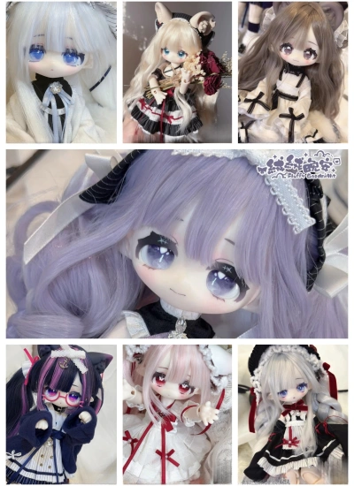 初回予約 BJD ブラインドドール「Meki 咩绮シリーズ・Fluffy Goodnight 绒绒晚安」四插六 24cm 単品 ピース/アソートボックス/ALLIN Blind Box ブラインドボックス