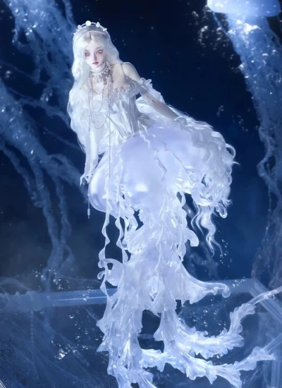 BJD Fullset Jellyfish- Yue Xi (with face-up) 1/4 Ball-jointed doll