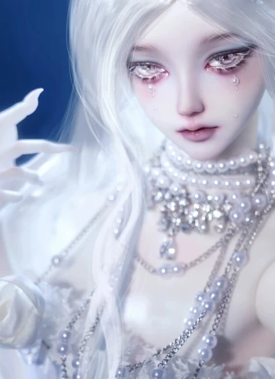 期間限定 ドールヘッド【水母 Jelly fish ・月汐 YUEXI】女の子 特体 1/4サイズ用 球体関節人形用