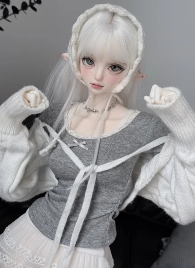 ドール用キャミソール 上着 スカート ピンク グレー ブラック 62-65cm/68-71/70-73cmサイズ用 球体関節人形用 BJD用