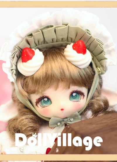 【期間限定】ドールフルセット 【Little Dessert Lamb苺】18cm 球体関節人形 BJD Macca