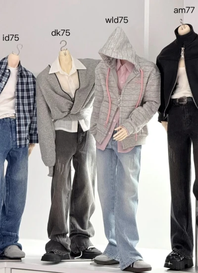 ドール用ズボン ジェーンズ  ブルー グレー ブラック【镜头】75cm/77cmサイズ用 球体関節人形用 BJD