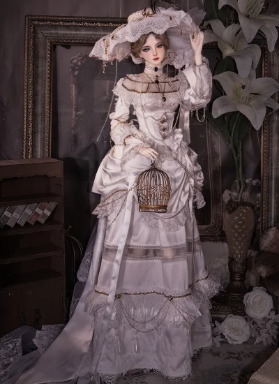 【数量限定】ドール用服 鎏笼雪鸦シリーズ 塞拉菲娜Seraphina用オフィシャル衣装 シューズ 62cmサイズ 女の子用 球体関節人形用 BJD用