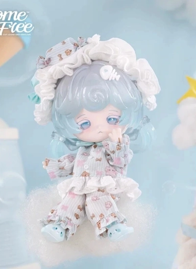 BJD ブラインドボックス 『BONNIE : 異色版ミルキーシュー 冰冰啾(ビンビンチュウ)』吊卡 12分可動フィギュア 13-14cm 単品 Blind Box【COME4FREE】