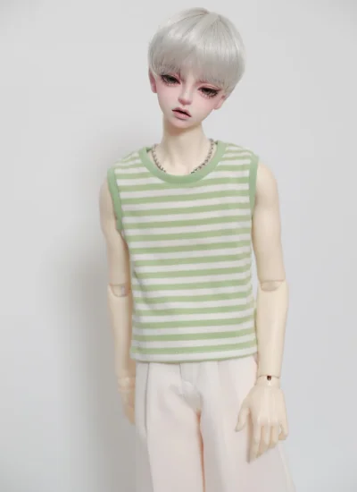 BJD Clothes A532 Versatile Striped Trim Tank Top for 1/4 1/3 SD10 Popo68 Loongsoul73 ID75 Size Ball-jointed Doll