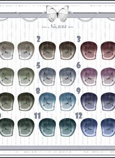 ドール用アイ マンガアイ 水転写デカールアイ『235号』mdd/bjd/ob 二次元 10mm/12mm/14mm/16mm/18mm/20mm/22mm BJD/MJD用