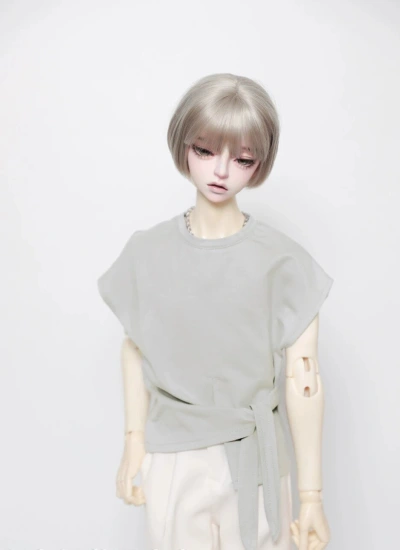 ドール用服 Tシャツ グレー ID75/Loongsoul73/POPO68/SD男の子/SD10女の子 球体関節人形用 BJD用 A535